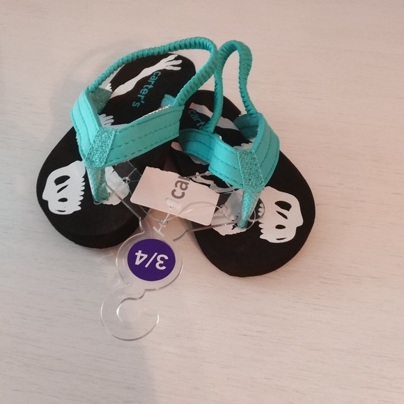 *3/25* Carter's | flip flop dino size 3/4 - Picture 3 of 3